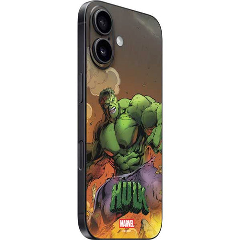 Marvel Hulk Smash iPhone 16 Plus Skin
